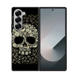 Dead sugar skull flower pattern Case Samsung Galaxy Z Fold 6 5G BC3010