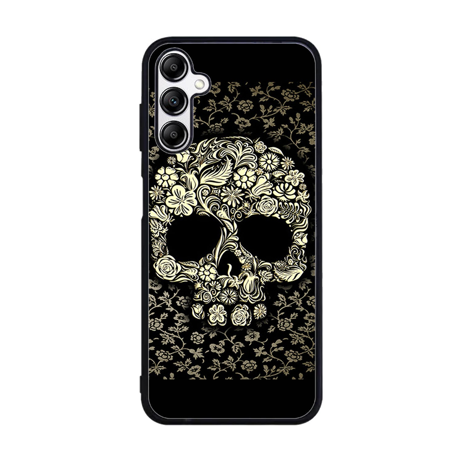 Dead sugar skull flower pattern Case Samsung Galaxy A15 BC3010