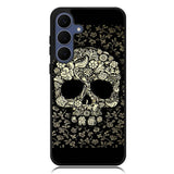 Dead sugar skull flower pattern Samsung Galaxy S25 FE Case BC3010
