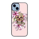 Sugar Skull Crow Honey bird Flower Case iPhone 15 BC2994