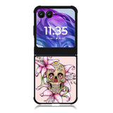 Sugar Skull Crow Honey bird Flower Motorola Moto Razr 2024 , Moto Razr 50 Case FE2994