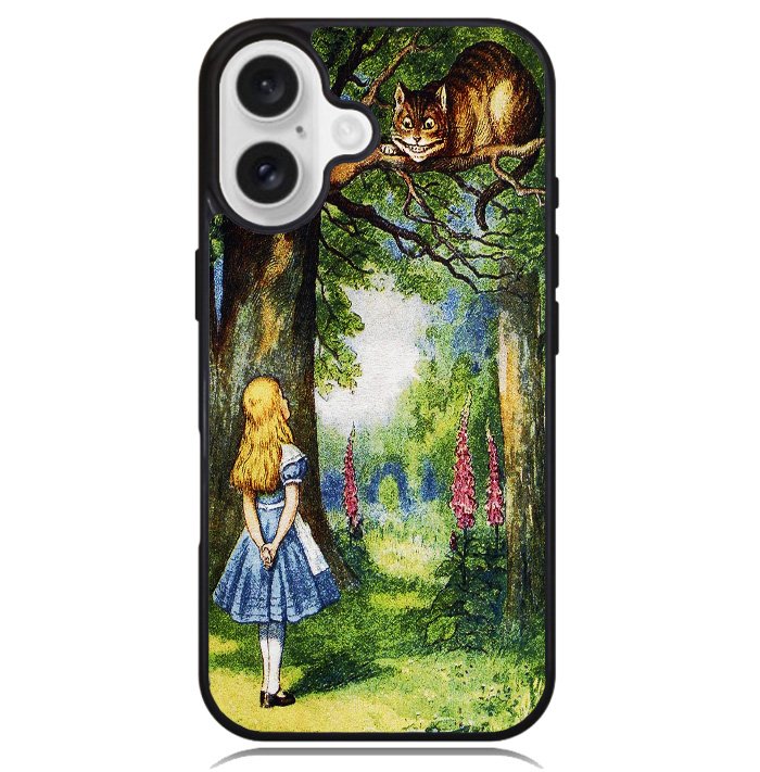 Alice in Wonderland and cat Case iPhone 16 BC3046