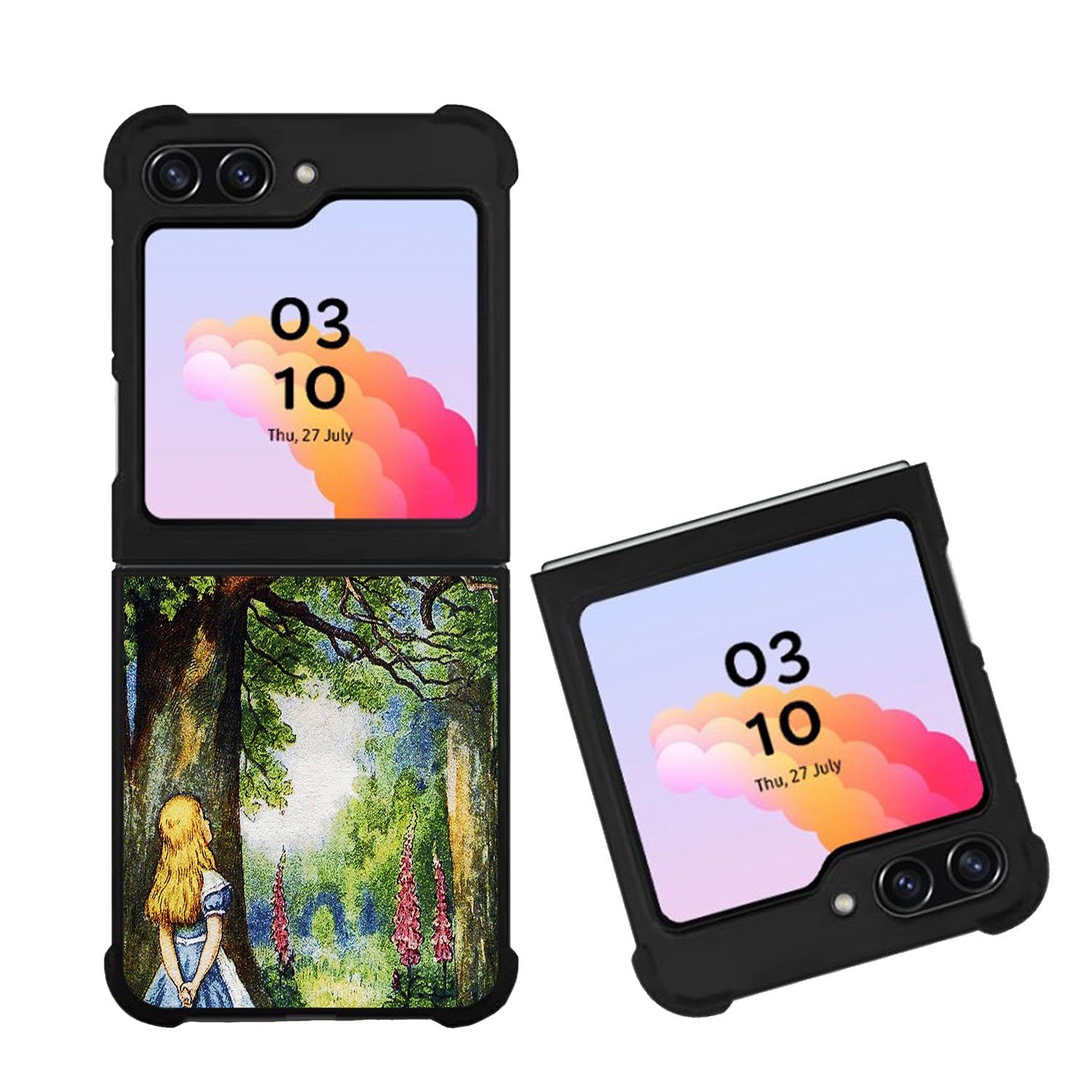 Alice in Wonderland and cat Case Samsung Galaxy Z Flip 5 5G BC3046