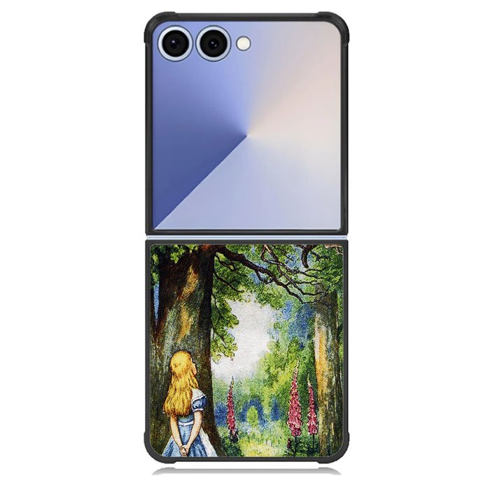 Alice in Wonderland and cat Samsung Galaxy Z Flip 7 Case BC3046