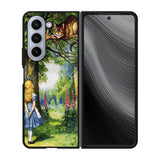 Alice in Wonderland and cat Case Samsung Galaxy z Fold 5 5G BC3046