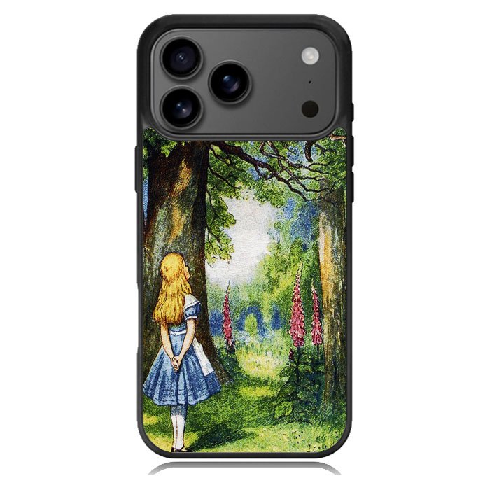 Alice in Wonderland and cat iPhone 17 Pro Max Case BC3046