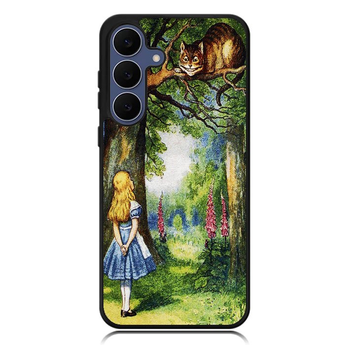 Alice in Wonderland and cat Samsung Galaxy S25 FE Case BC3046