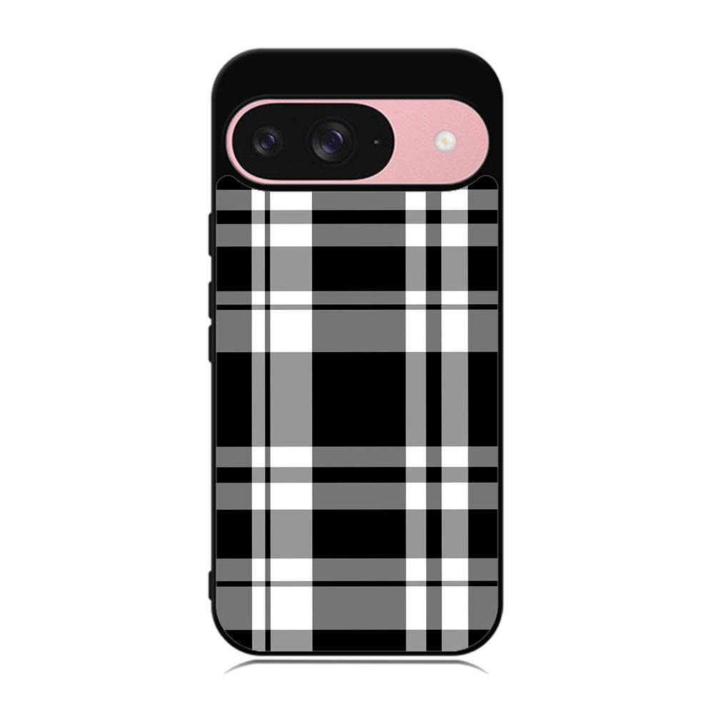 Black Plaid Case Google Pixel 9 BC3000