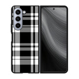 Black Plaid Case Samsung Galaxy z Fold 5 5G BC3000