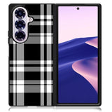 Black Plaid Samsung Galaxy Z Fold 7 5G Case BC3000