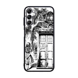 Alice In Wonderland And Cat On Doctor Who Box Case Samsung Galaxy A15 BC3045