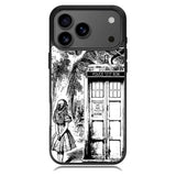 Alice In Wonderland And Cat On Doctor Who Box iPhone 17 Pro Max Case BC3045
