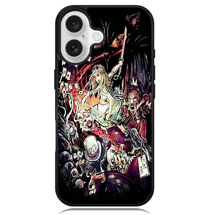 Alice In Wonderland Kill Zombie Case iPhone 16 BC3047