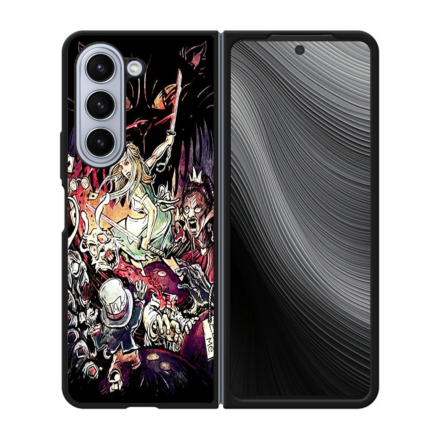 Alice In Wonderland Kill Zombie Case Samsung Galaxy z Fold 5 5G BC3047