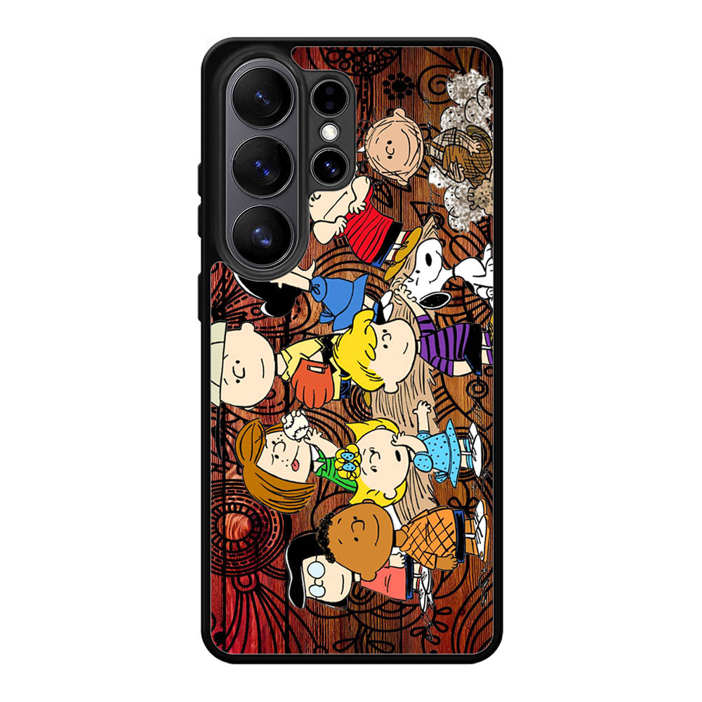 Peanuts In Background Wood Art Samsung Galaxy S26 Ultra Case BC2977