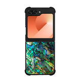 Luxury Blue Abalone Case Samsung Galaxy Z Flip 6 5G BC2865
