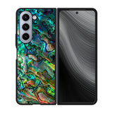 Luxury Blue Abalone Case Samsung Galaxy z Fold 5 5G BC2865