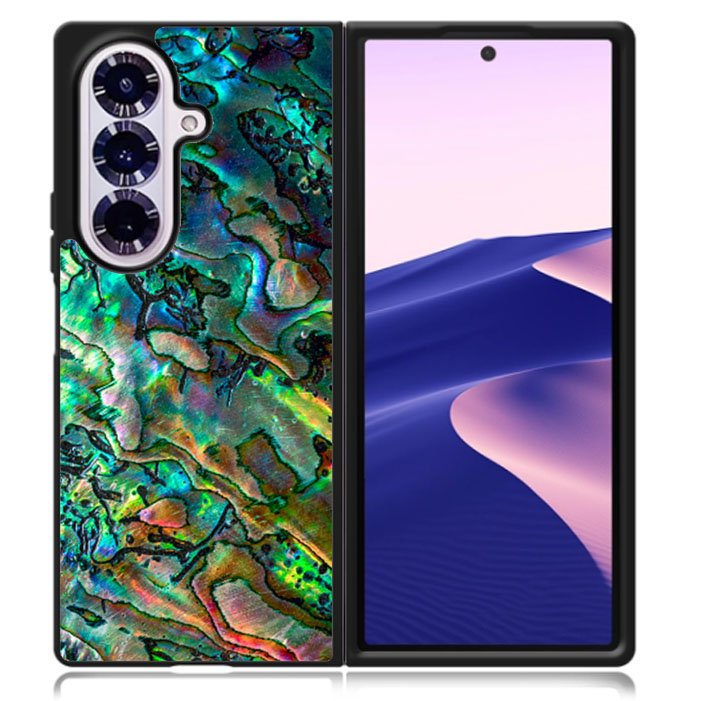 Luxury Blue Abalone Samsung Galaxy Z Fold 7 5G Case BC2865