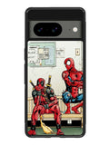 Funny Spiderman and Deadpool Google Pixel 8a Case