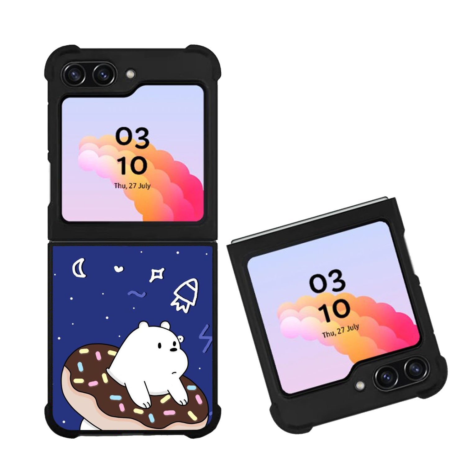 We Are Bare Bears Donut Case Samsung Galaxy Z Flip 5 5G BC2904