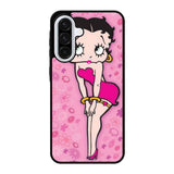 Betty Boop Pink Background flowers Samsung Galaxy A56 Case FE6028