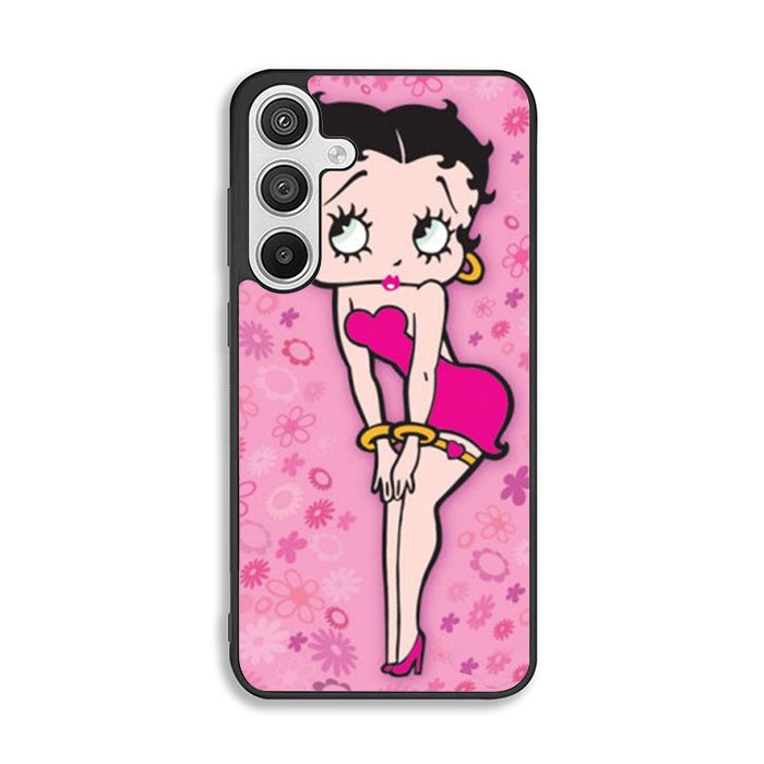 Betty Boop Pink Background flowers Samsung Galaxy A26 Case FE3352