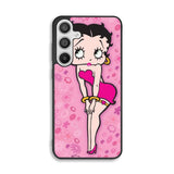Betty Boop Pink Background flowers Samsung Galaxy A26 Case FE3352