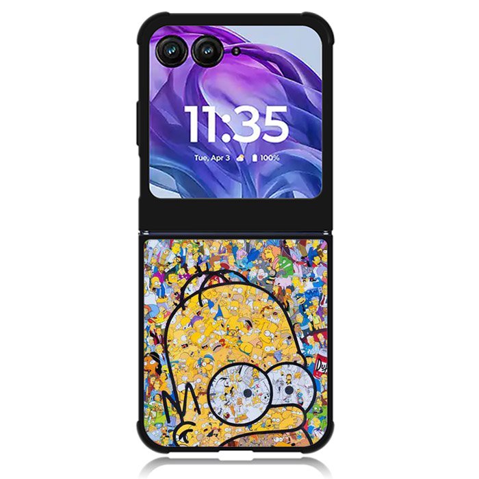 Simpsons Motorola Moto Razr 2024 , Moto Razr 50 Case