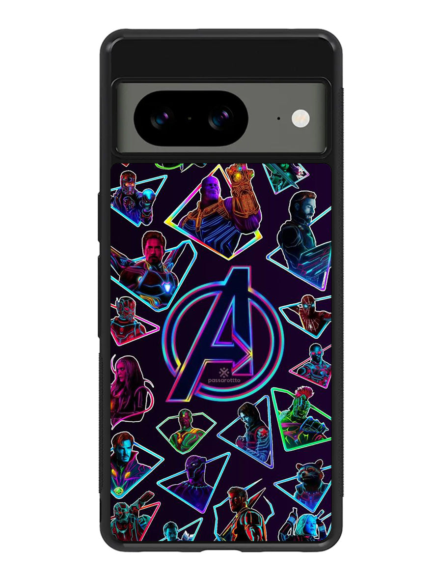 Avengers Logo And All Hero Google Pixel 8a Case