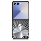 3D Apple Silver Samsung Galaxy Z Flip 7 Case BC2825