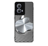 3D Apple Silver Motorola Moto Edge 2024 Case BC2825