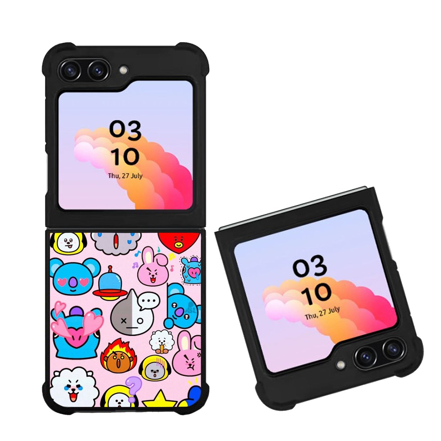 BTS BT21 Cute Pink Case Samsung Galaxy Z Flip 5 5G BC2910