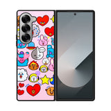 BTS BT21 Cute Pink Case Samsung Galaxy Z Fold 6 5G BC2910