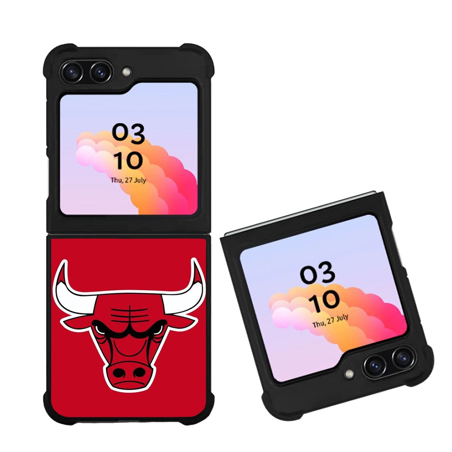 Chicago Bulls Red Logo Case Samsung Galaxy Z Flip 5 5G BC2923