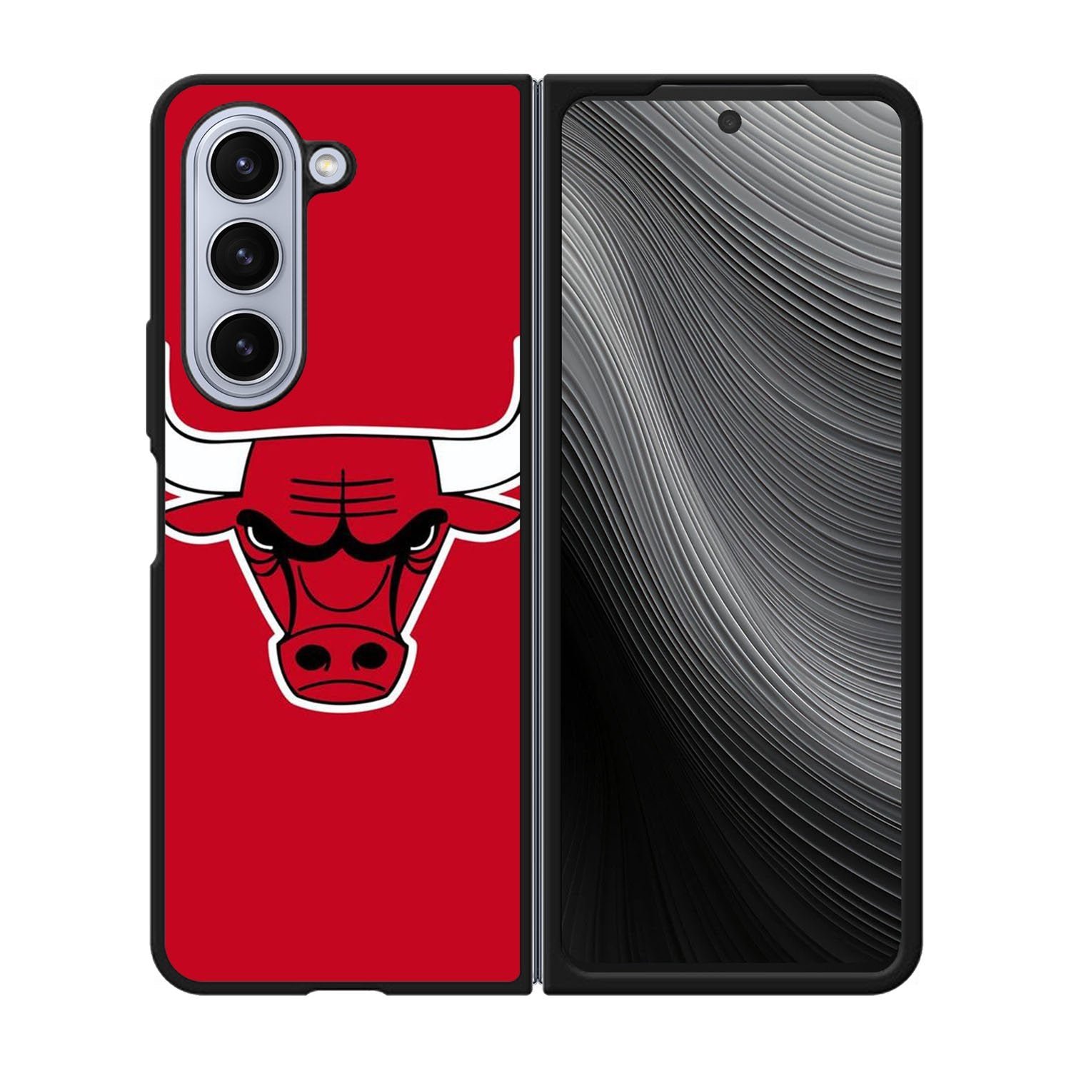 Chicago Bulls Red Logo Case Samsung Galaxy z Fold 5 5G BC2923