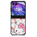 Hello Kitty Cute Flower Motorola Moto Razr 2024 , Moto Razr 50 Case