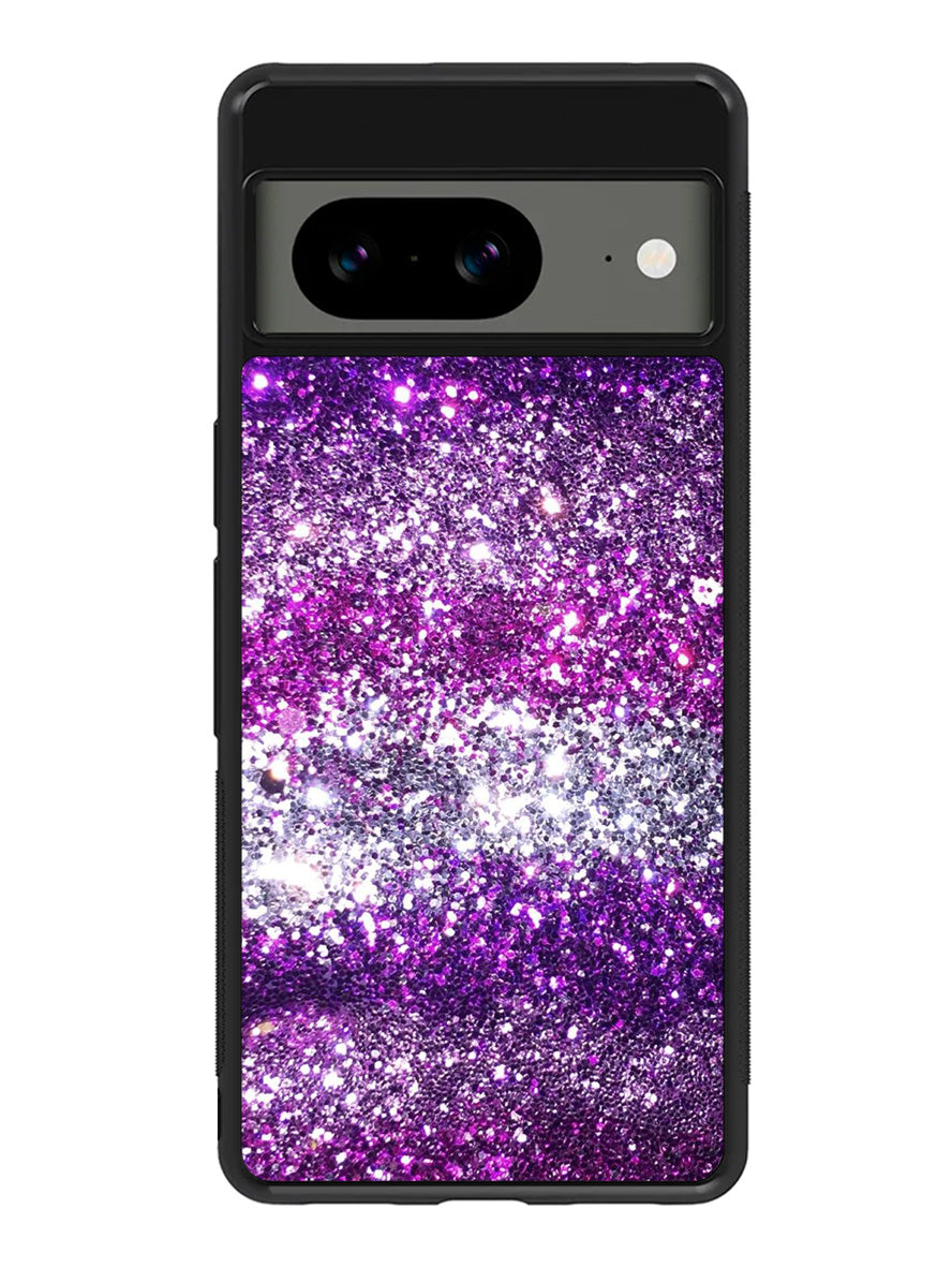 Pink Purple Silver Bling Sparkling Sparkles Google Pixel 8a Case