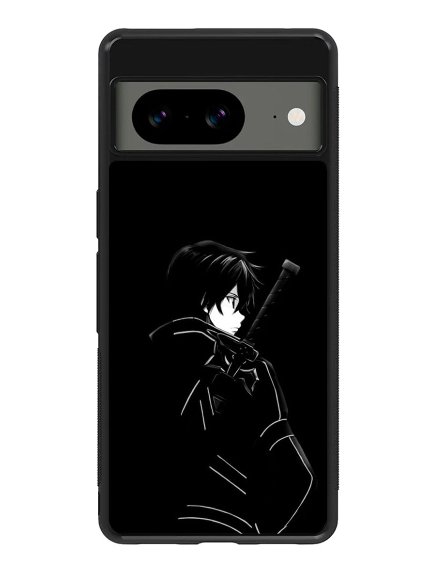 Sword Art Online Kirito Silouete Anime Lovers Google Pixel 8a Case