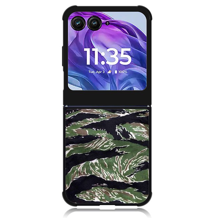Vietnam Tiger Stripe Camo Motorola Moto Razr 2024 , Moto Razr 50 Case