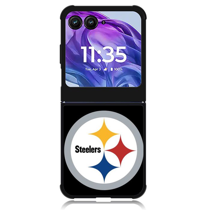 Pittsburgh Steelers Logo Strip Motorola Moto Razr 2024 , Moto Razr 50 Case