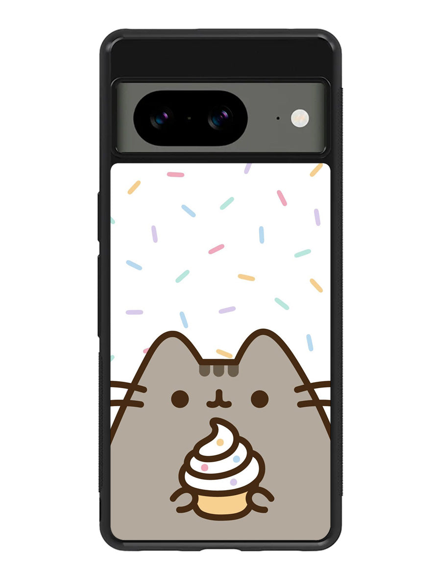 Pusheen The Cat Rainbow Cupcakes Google Pixel 8a Case