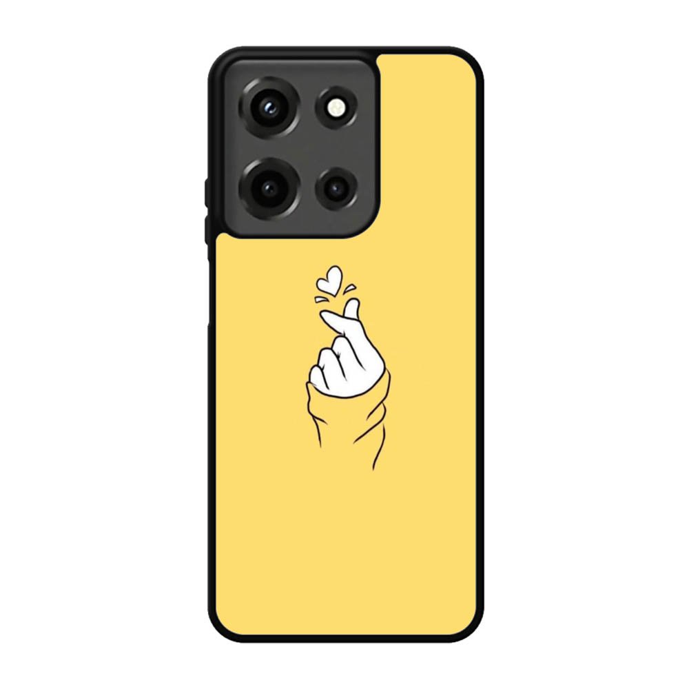 Saranghaeo Hand Love Yellow Motorola Moto G 5G 2025 Case FE8161