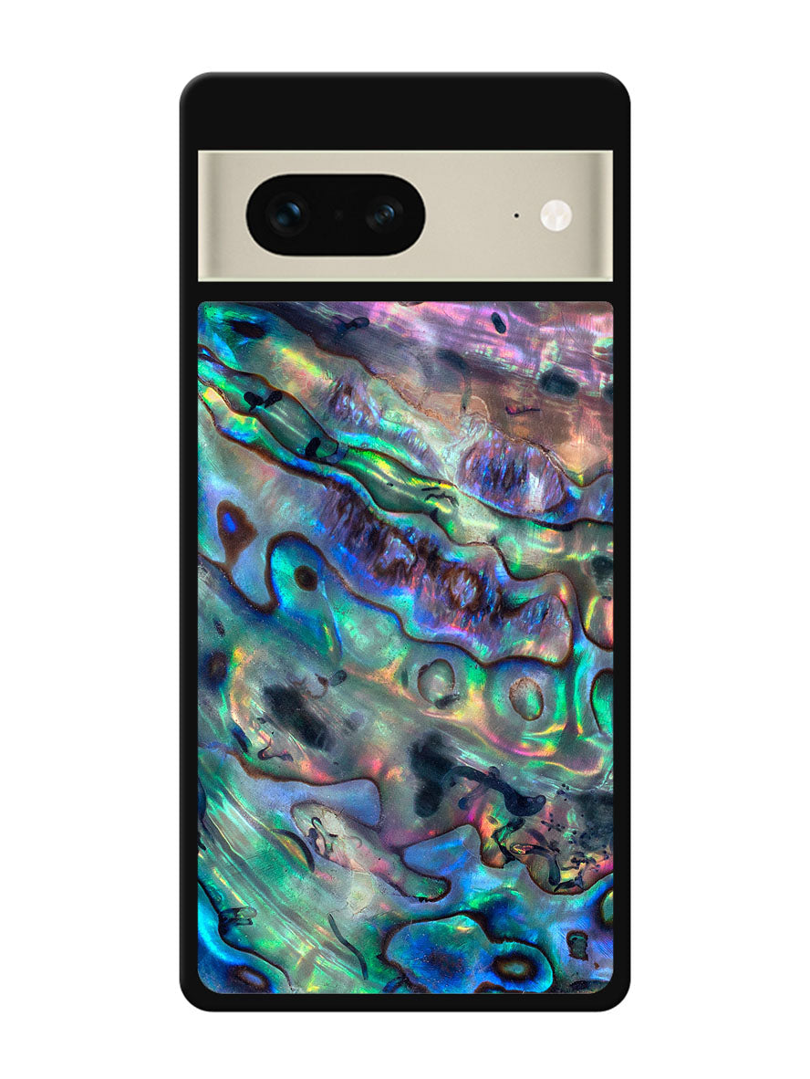 Red And Silver Abalone Google Pixel 7 Case