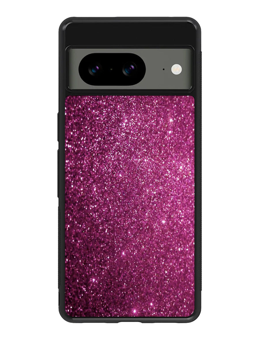 Purple Glitter Google Pixel 8a Case