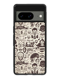 Classic Horror Pattern Google Pixel 8a Case