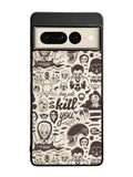 Classic Horror Pattern Google Pixel 7 Pro Case