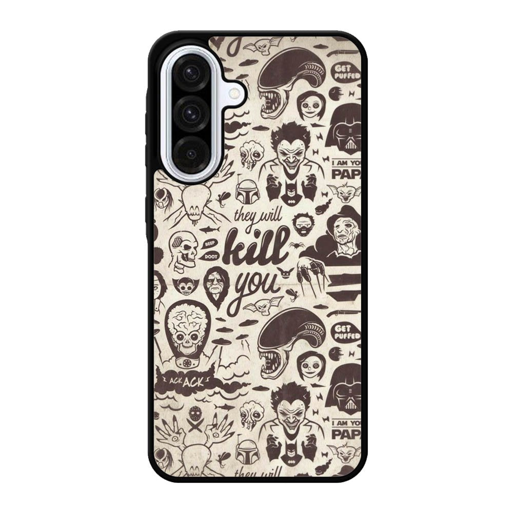 Classic Horror Pattern Samsung Galaxy A56 Case FE3350