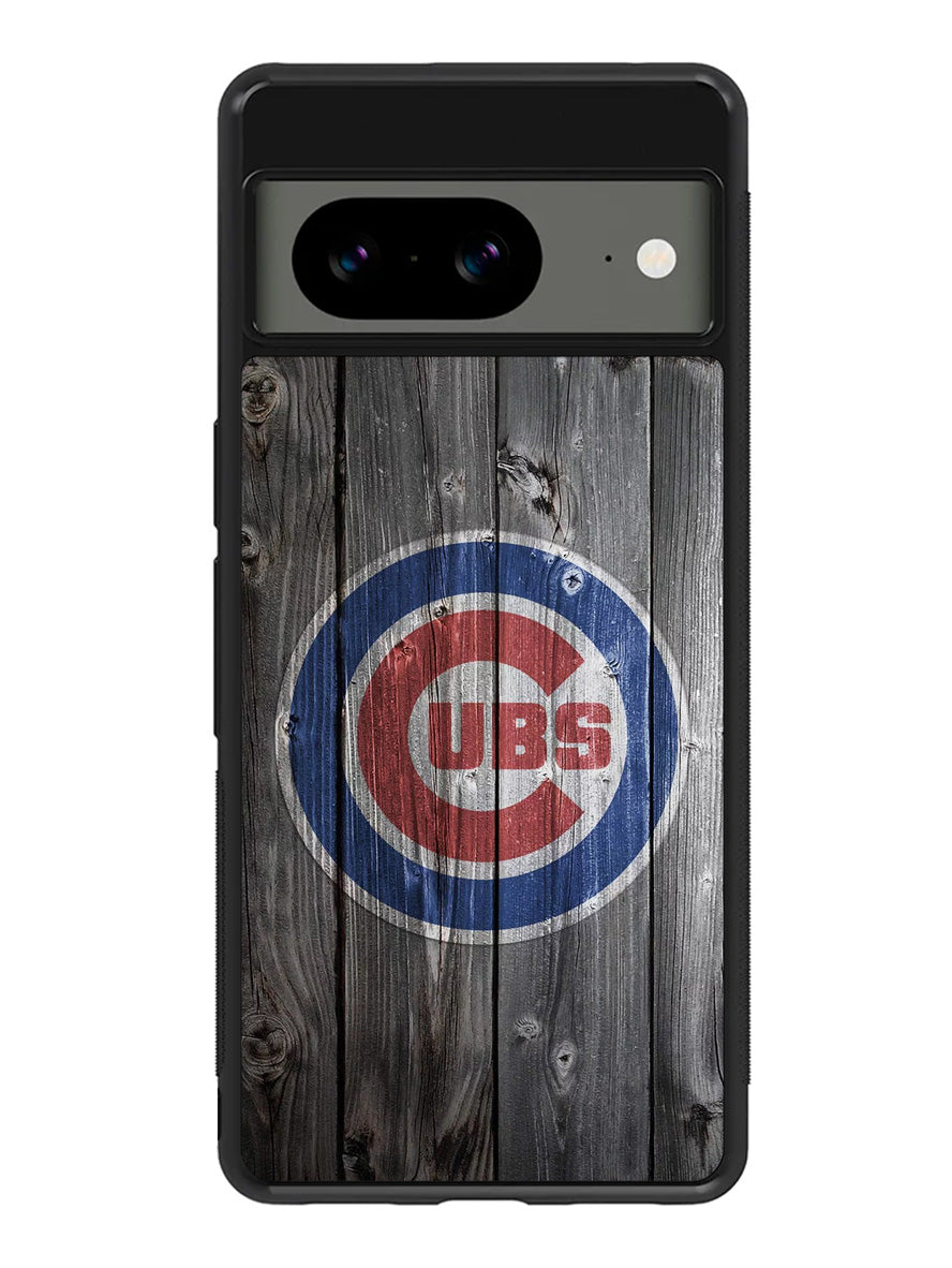 Chicago Cubs Wood Logo Google Pixel 8a Case