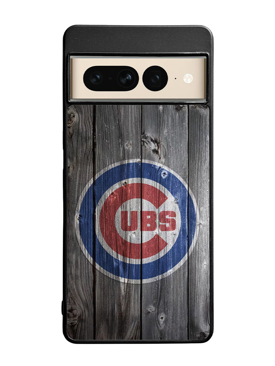 Chicago Cubs Wood Logo Google Pixel 7 Pro Case
