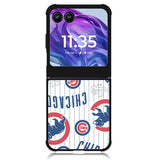 Chicago Cubs Baseball Doodle Motorola Moto Razr 2024 , Moto Razr 50 Case